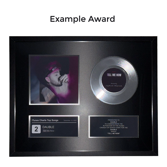 iTunes Charts Plaque